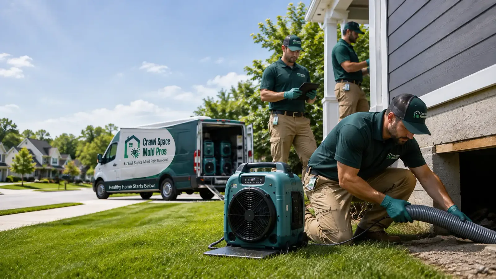 Crawl Space Mold Removal in Woodland, IL